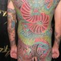 tatuaje Japoneses Espalda Dragón por American Made Tattoo
