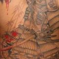 Japanische Rücken Samurai tattoo von American Made Tattoo