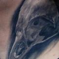 Neck Skeleton tattoo by Apocalypse Tattoo