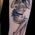 New School Pin-up tattoo by Artwork Rebels