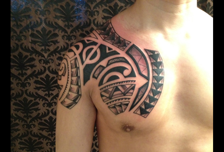 Shoulder Tribal Maori Tattoo by Artwork Rebels