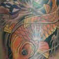 Bein Japanische Karpfen tattoo von Burning Monk Tattoo