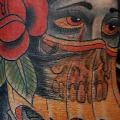tatuaje Old School Gitano por Big Kahuna Tattoo