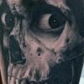Arm Totenkopf tattoo von Black 13 Tattoo