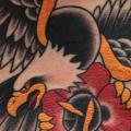 tatuaje Old School Águila por Black 13 Tattoo
