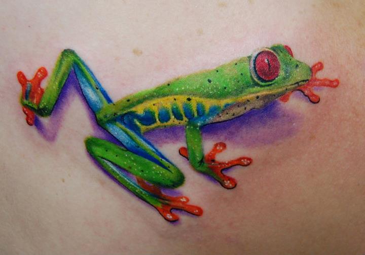 Realistic Frog Tattoo by Black 13 Tattoo