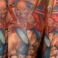 tatuaje Brazo Fantasy Iron Maiden por Black Cat Tattoos