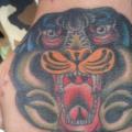 tatuaje New School Mano Tigre por Bobby Rotten