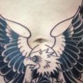 tatuaje Águila Vientre por Blood Sweat Tears