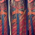 Shoulder Maya tattoo by Blood Sweat Tears