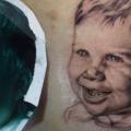 tatuaggio Ritratti Realistici Petto di Bugaboo Tattoo