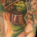 tatuaje Brazo Fantasy Personaje por Cartel Ink Works