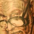 tatuaje Brazo Retrato Realista por Cartel Ink Works
