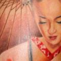 Schulter Japanische Geisha tattoo von Cartel Ink Works