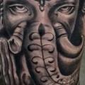 tatuaggio Braccio Religiosi Ganesh di Richard Vega Tattoos