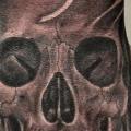 Skull Hand tattoo by Richard Vega Tattoos