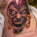 Fantasy Neck Joker tattoo by Dream Masters