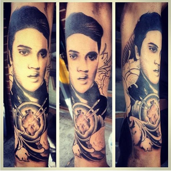 Tatuaje Brazo Retrato Realista por East Side Ink Tattoo