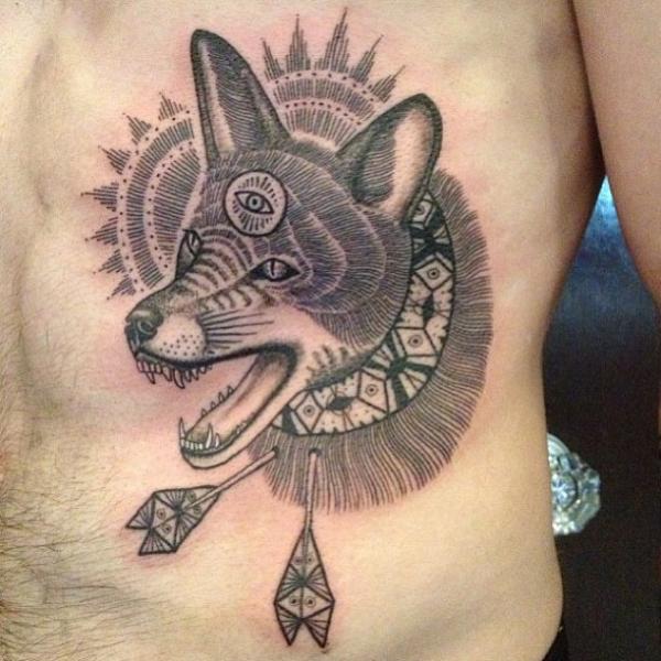 Side Wolf Tattoo by East Side Ink Tattoo