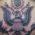 Back Eagle Usa tattoo by Electric Soul Tattoo