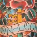 New School Rose Lock tattoo by Electric Soul Tattoo