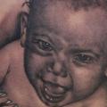 Realistic Side Children tattoo by Electric Soul Tattoo