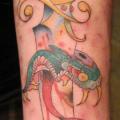 Arm New School Snake Dagger tattoo by Epic Tattoo