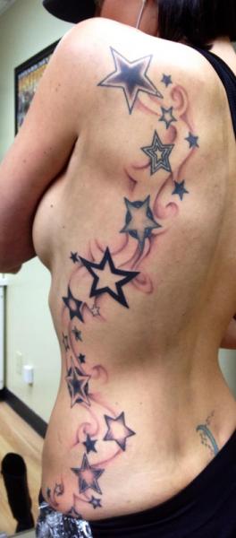 Side Star Tattoo by Epic Tattoo
