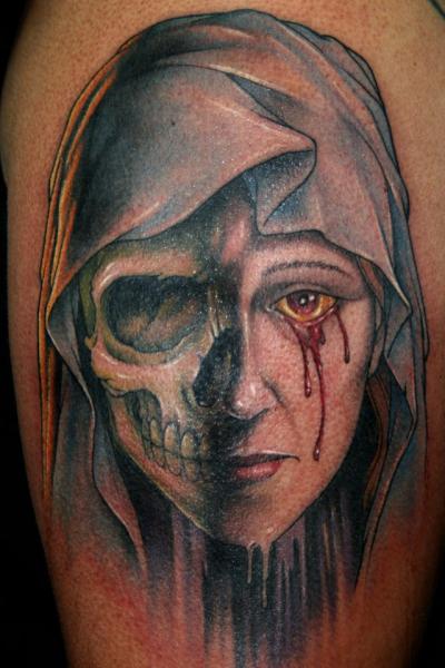 Fantasy Skull Women Tattoo by Fixed Army