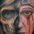 Fantasy Skull Women tattoo by Fixed Army
