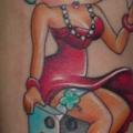 Arm Fantasy Betty Boop tattoo by Bloody Blue Tattoo