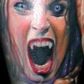 Arm Fantasie Drakula tattoo von Bloody Blue Tattoo