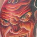 Arm Fantasie Held tattoo von Bloody Blue Tattoo