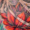 Blumen Japanische Rücken tattoo von Flesh Tattoo Company