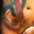 Side Japanese Phoenix tattoo by Full Circle Tattoos
