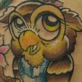 Fantasy Owl Character tattoo by Gold City Ink