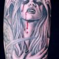 Fantasy Vampire tattoo by Gold Rush Tattoo