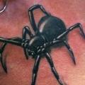 Realistische Nacken Spinnen tattoo von Gold Rush Tattoo