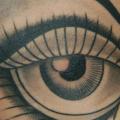 Old School Eye tattoo by Gold Rush Tattoo