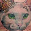 Cat Crown tattoo by Good Mojo Tattoos