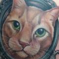 Realistische Spiegel Katzen tattoo von Good Mojo Tattoos