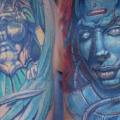Shoulder Cover-up tattoo by Graven Image Tattoo