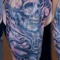 Shoulder Skull tattoo by Graven Image Tattoo