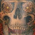 Japanische Totenkopf Rücken tattoo von Guru Tattoo