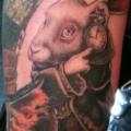 tatuaggio Fantasy Coniglio di Hb Tattoo