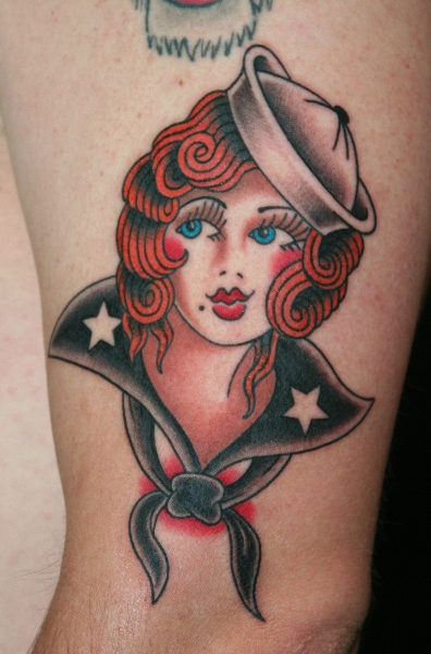 Tatuagem Old School Marinheiro por Hb Tattoo