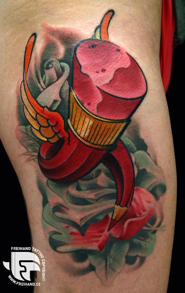 Arm Fantasy Pencil Tattoo by FreiHand Tattoo