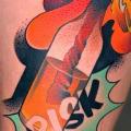 Arm Molotow tattoo by FreiHand Tattoo