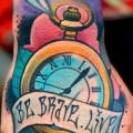 Clock Hand tattoo by FreiHand Tattoo