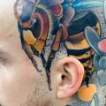 Head Bee tattoo by FreiHand Tattoo
